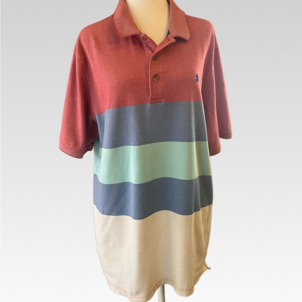 Izod Red and Blue Polo Shirt